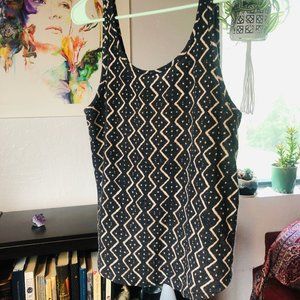 Zigzag & Polka-Dot Billabong Tank (S)